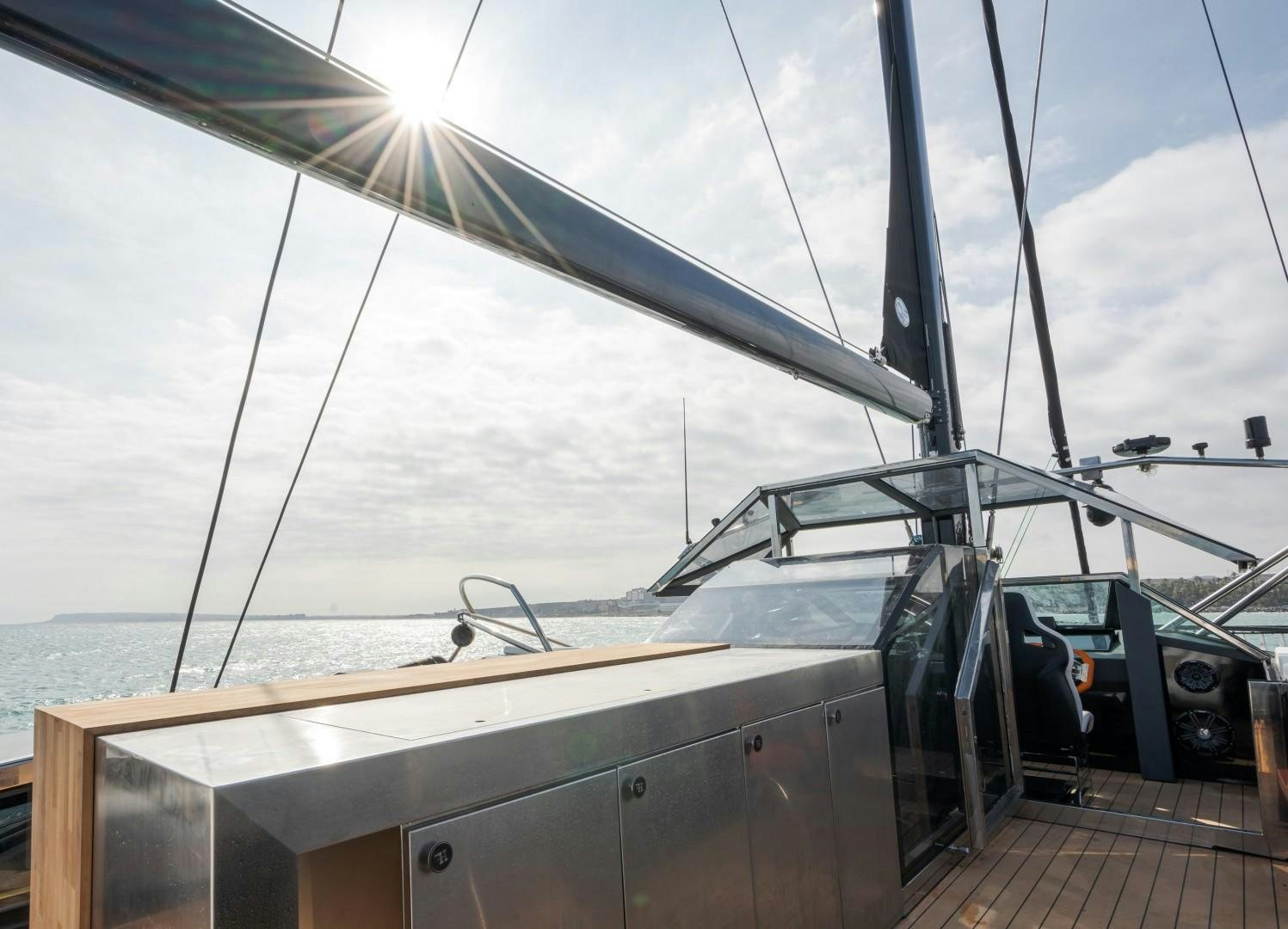 a boat on the water aboard X1 Yacht for Sale