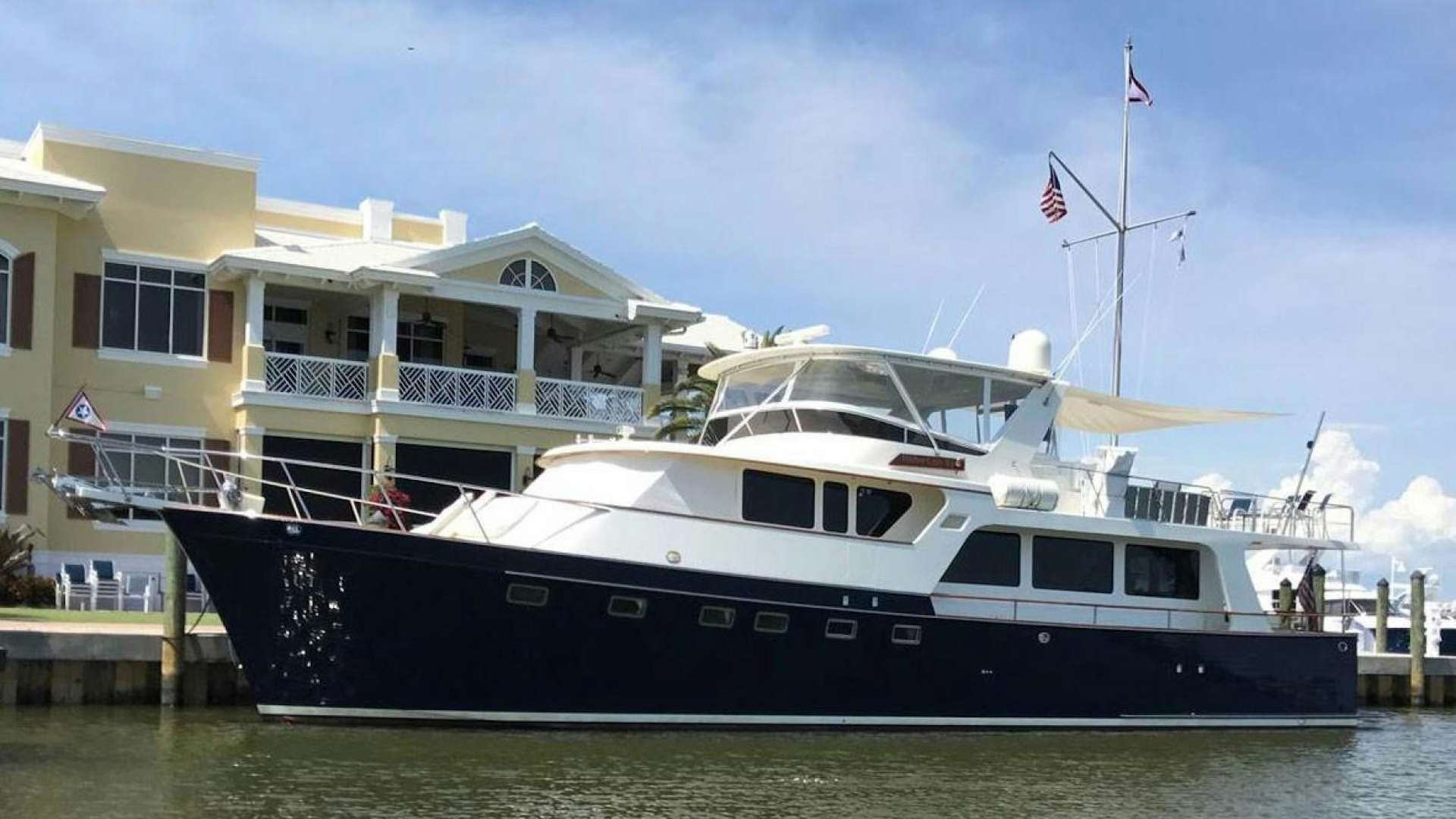 a boat on the water aboard HARBOR LADY II Yacht for Sale