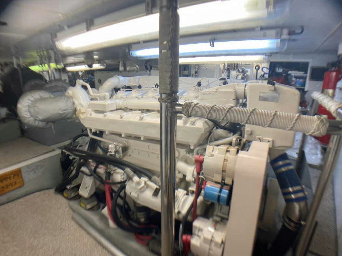 a room full of boxes aboard RHINO 1 Yacht for Sale
