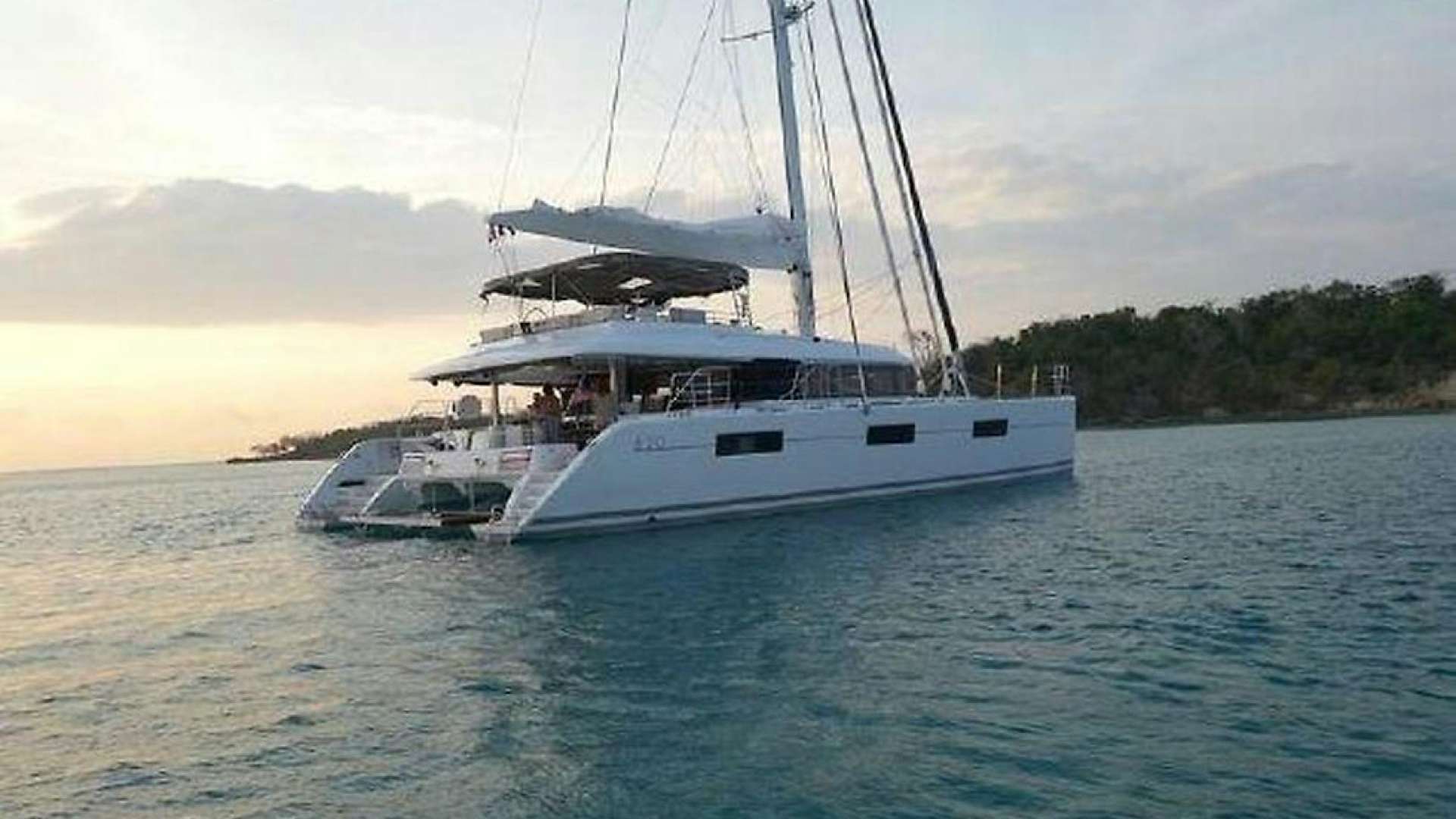 a boat sailing on the water aboard akram Yacht for Sale
