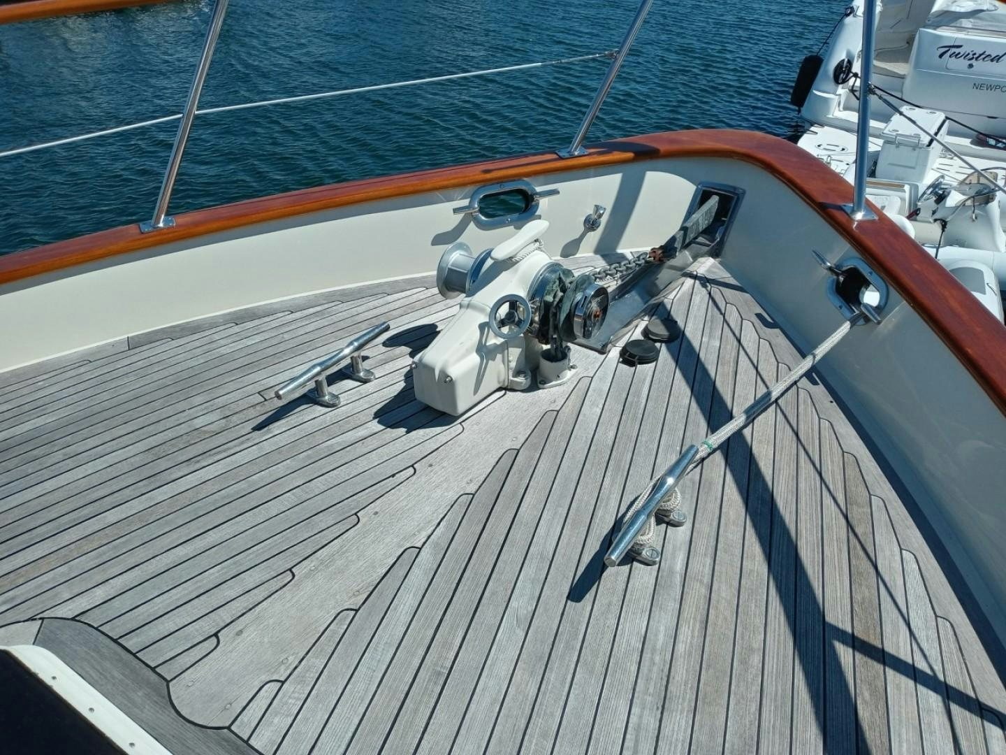 a boat on the water aboard DESTINATION Yacht for Sale