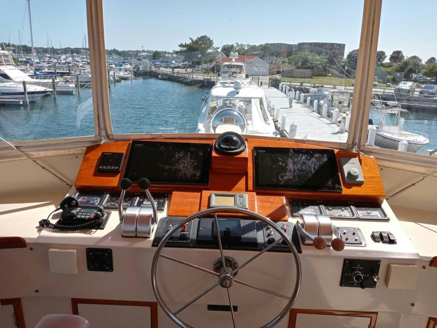 the inside of a boat aboard DESTINATION Yacht for Sale