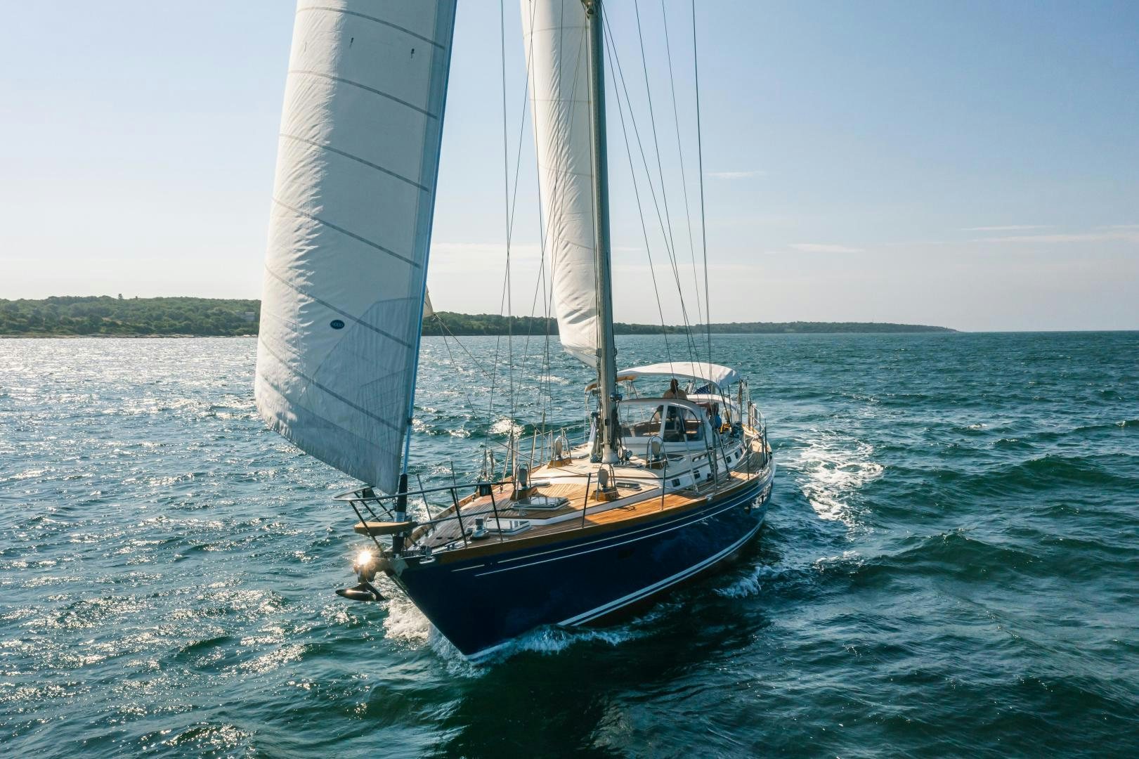 a sailboat in the water aboard SHOWTIME Yacht for Sale