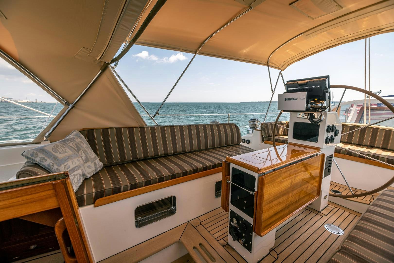 inside of a boat aboard SHOWTIME Yacht for Sale