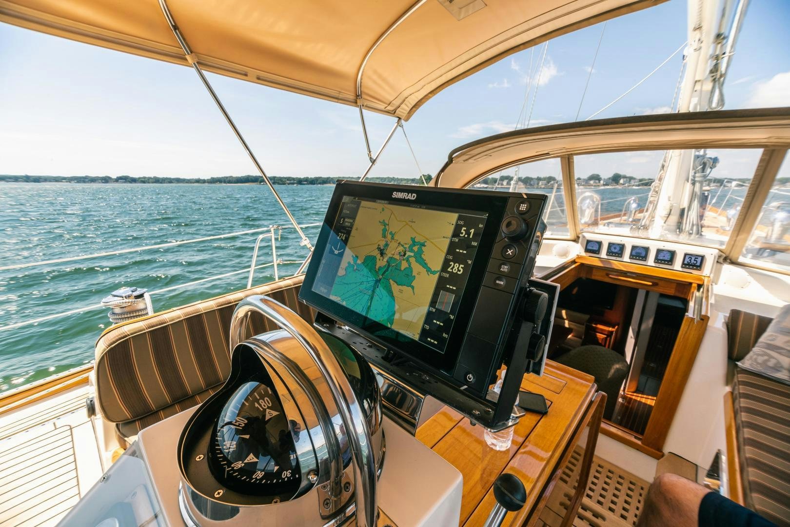 a view of the ocean from a boat aboard SHOWTIME Yacht for Sale