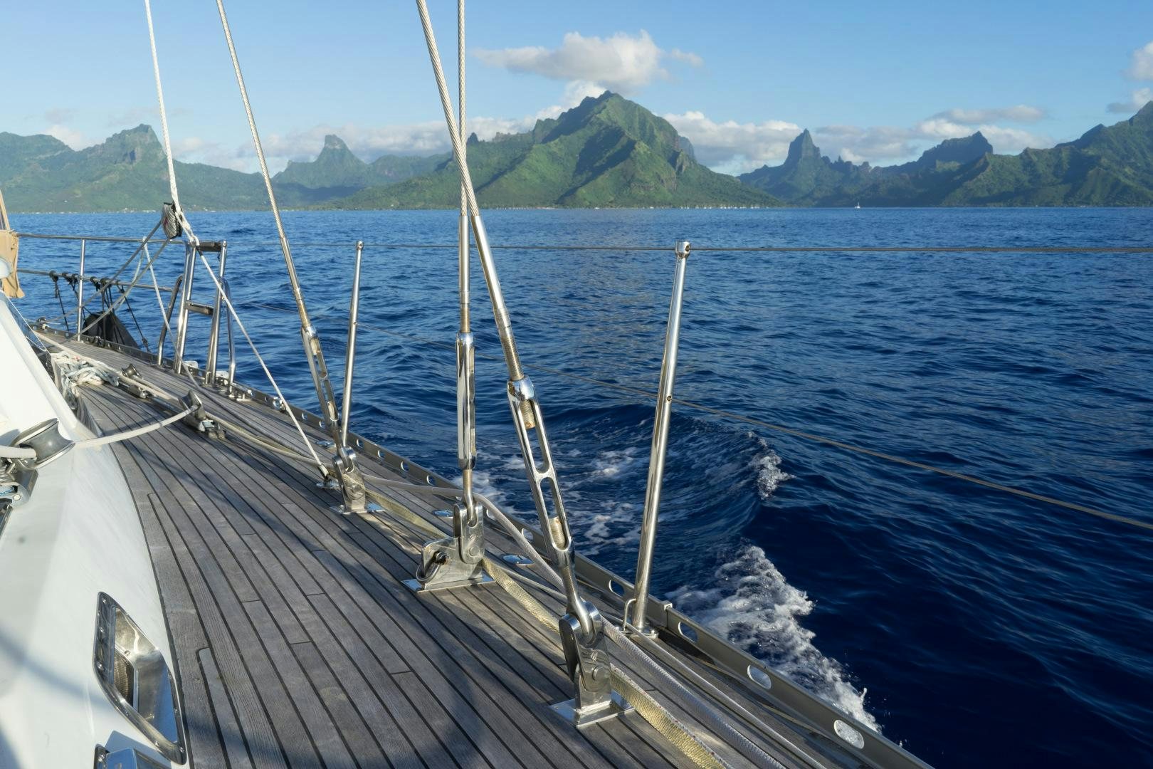 a boat on the water aboard REVERENCE Yacht for Sale