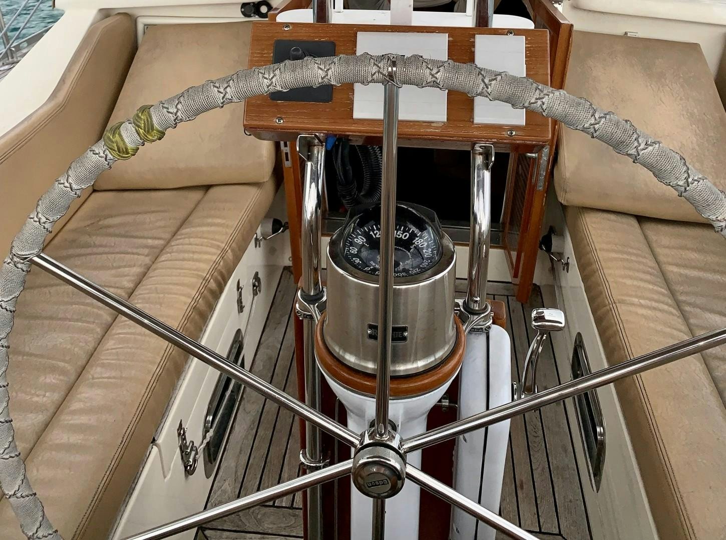 a metal cylinder with wires aboard REVERENCE Yacht for Sale