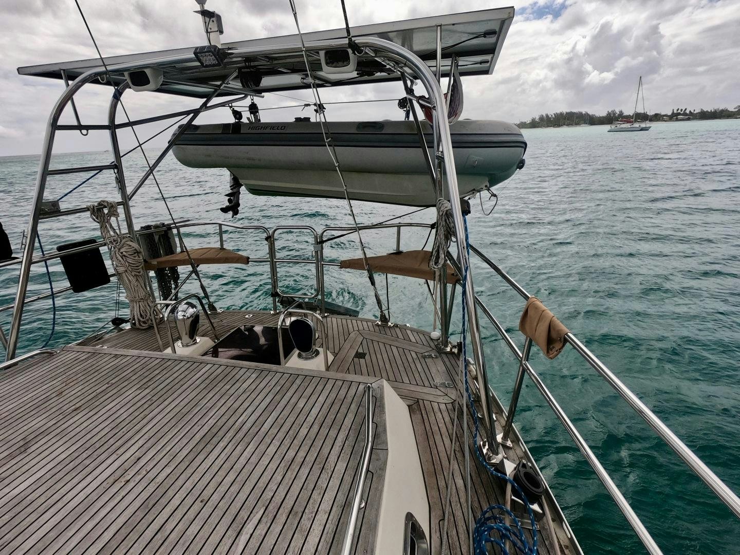 a boat on the water aboard REVERENCE Yacht for Sale