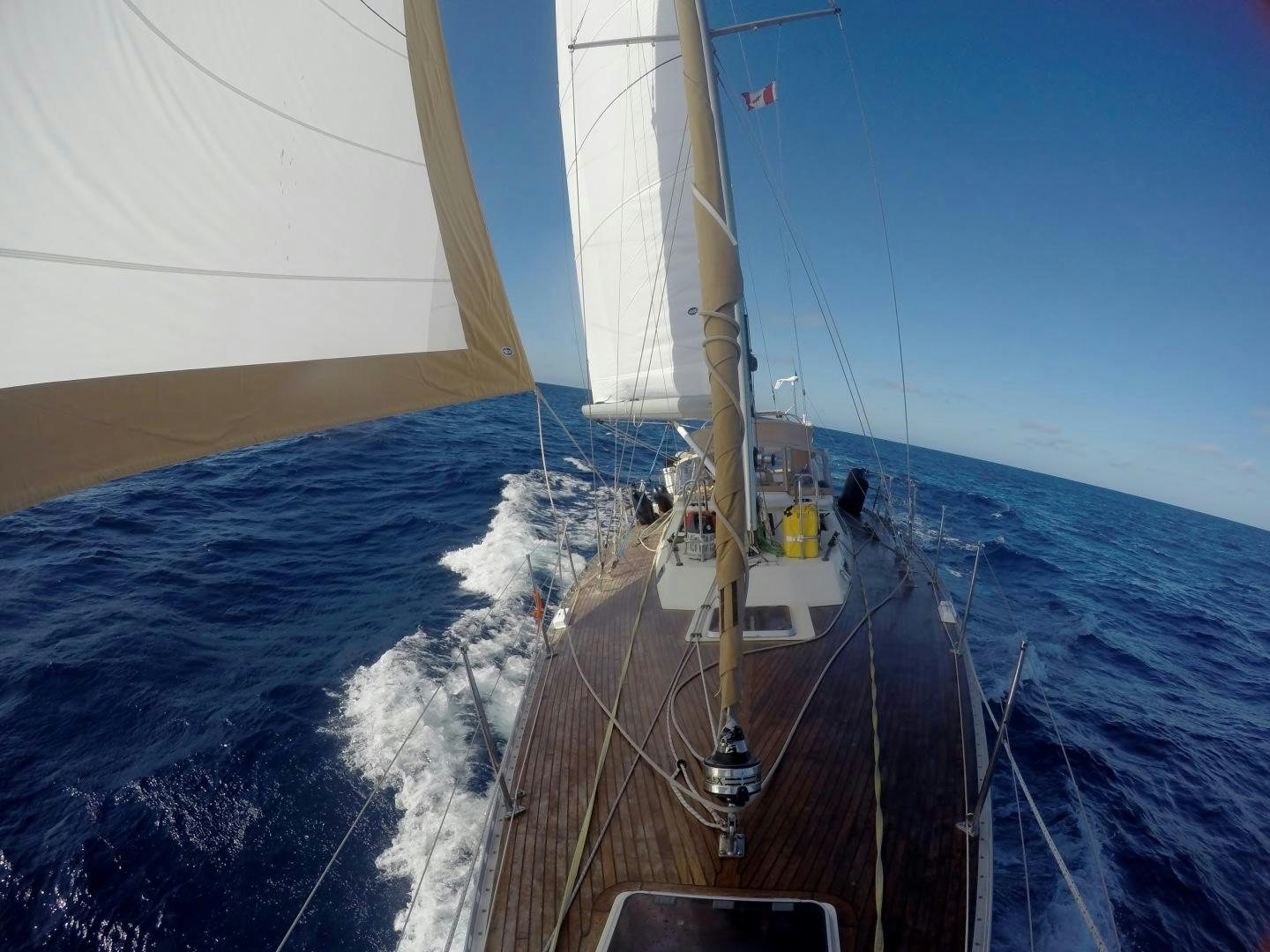 a boat on the water aboard REVERENCE Yacht for Sale