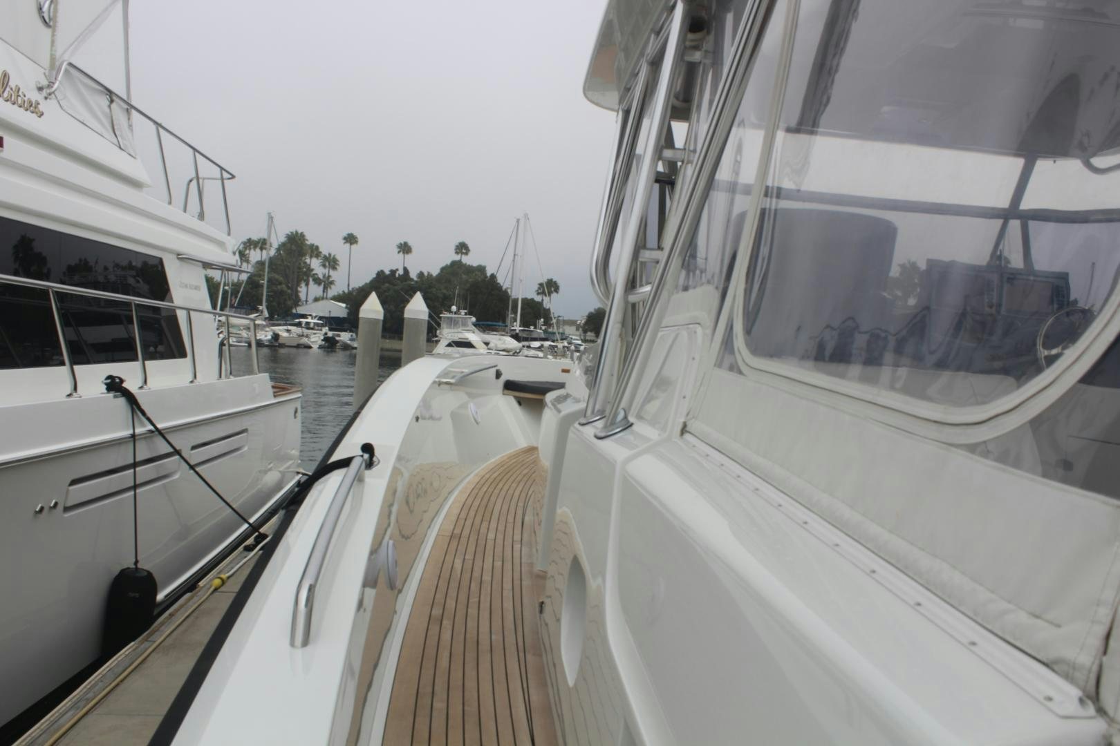 a group of boats in a harbor aboard FELINA Yacht for Sale
