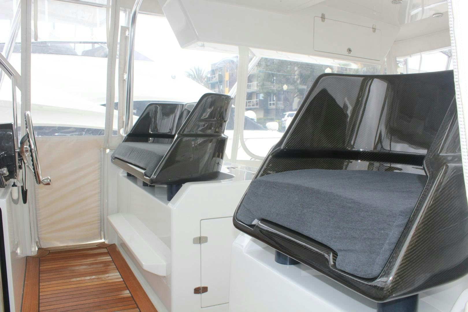 inside of a vehicle aboard FELINA Yacht for Sale
