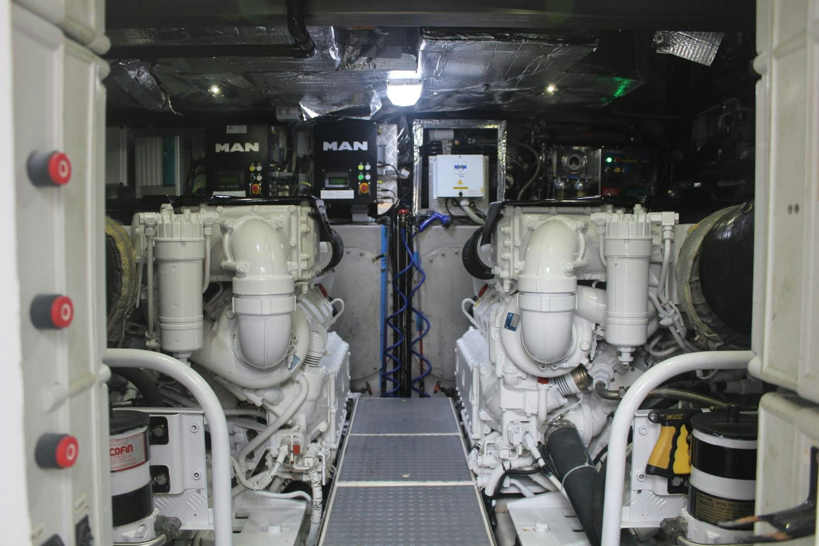 a machine inside a room aboard FELINA Yacht for Sale