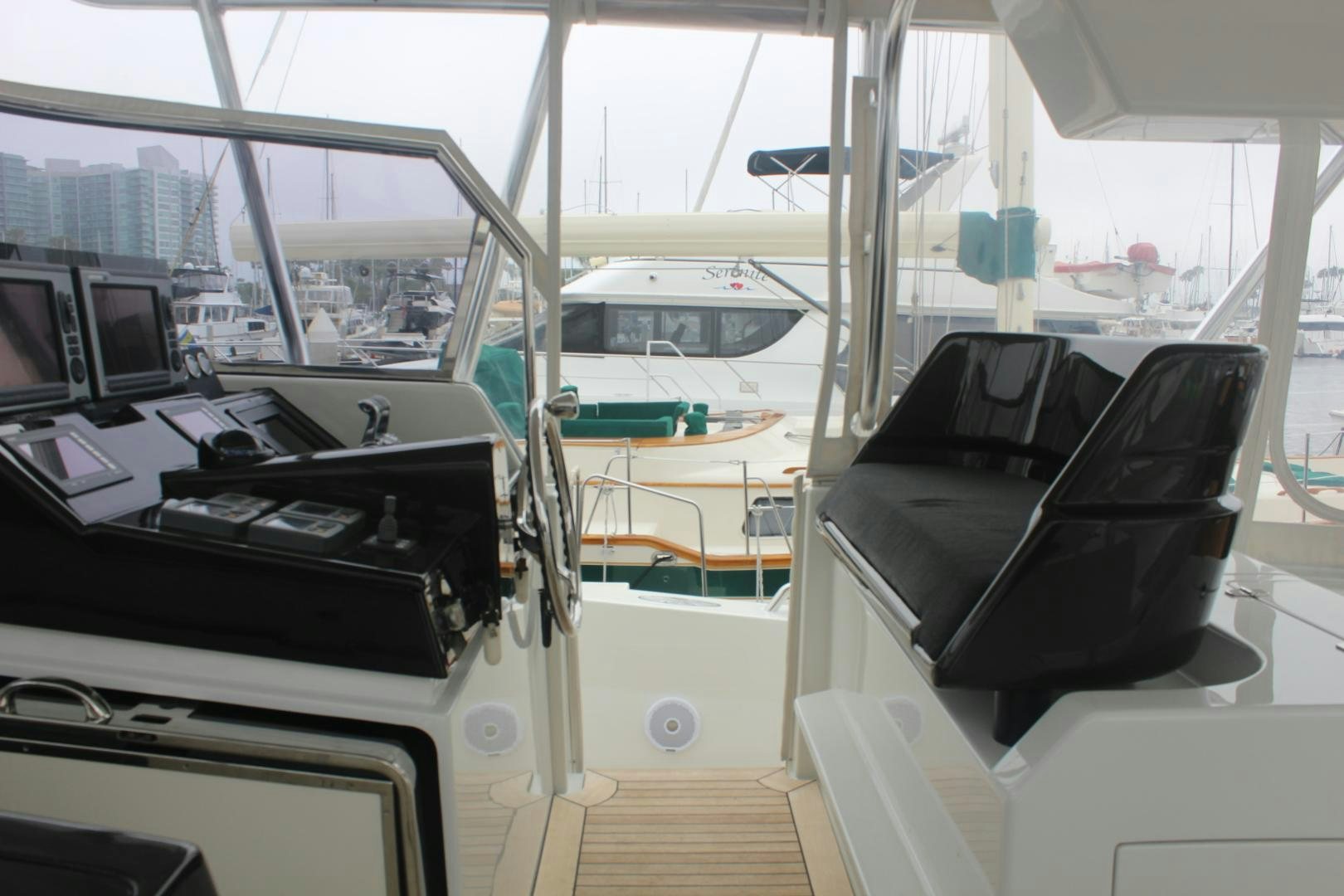 inside of a bus aboard FELINA Yacht for Sale