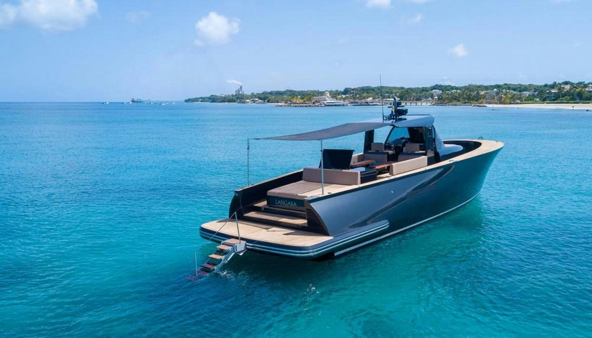 a boat in the water aboard LANGARA Yacht for Sale