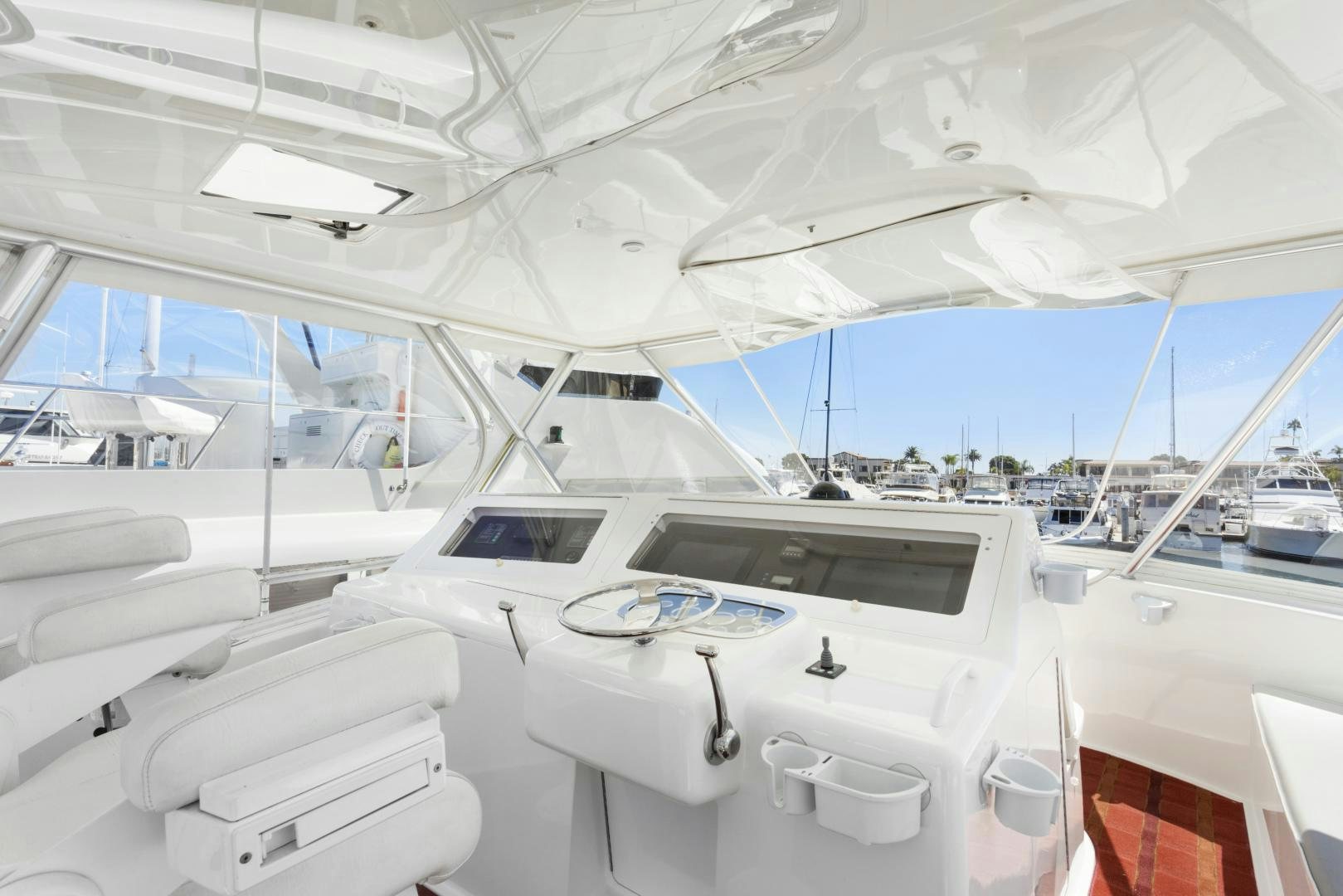 a group of white yachts aboard ROCKETSHIP Yacht for Sale