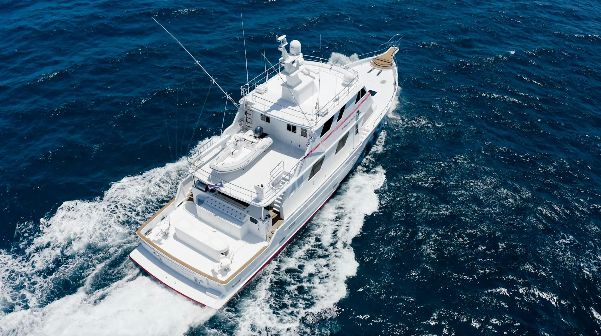 a ship in the water aboard NO BOUNDARIES Yacht for Sale