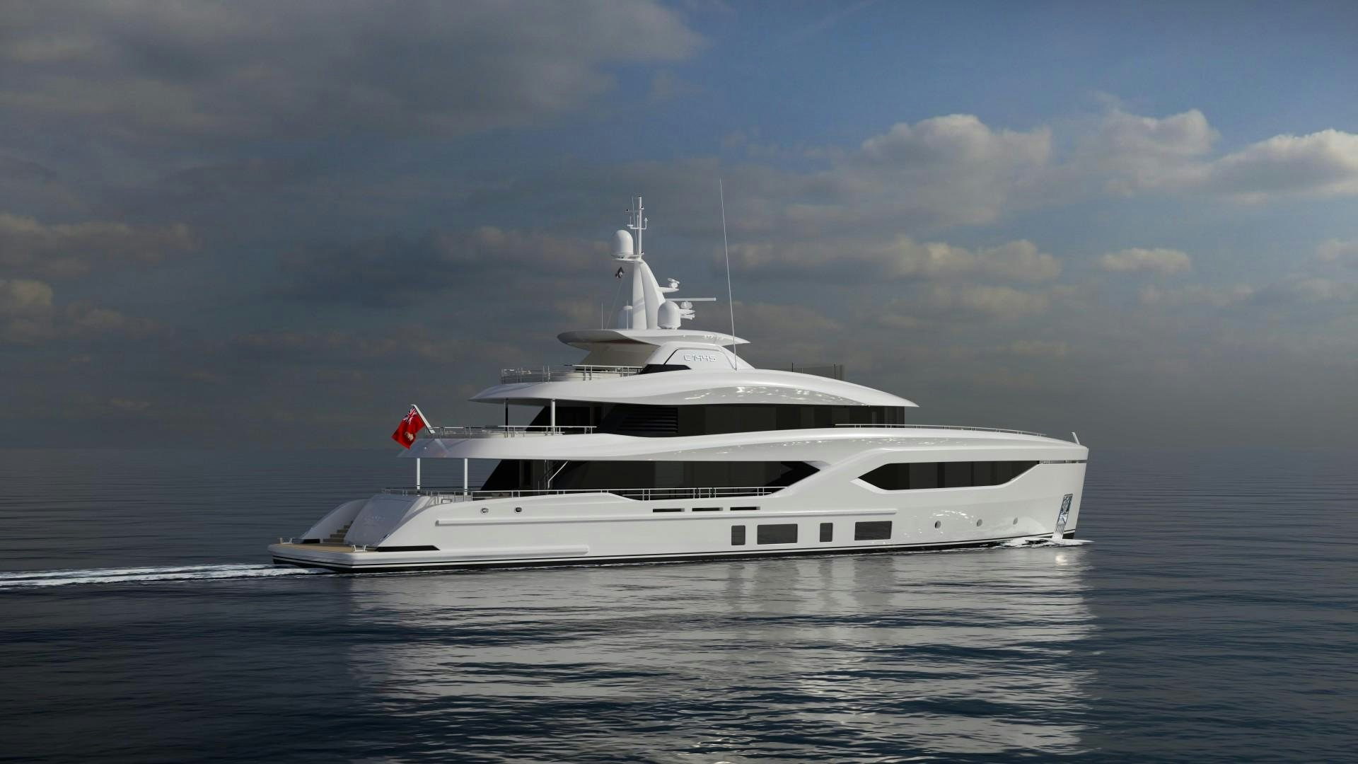 a white yacht on the water aboard EXTRA TIME Yacht for Sale