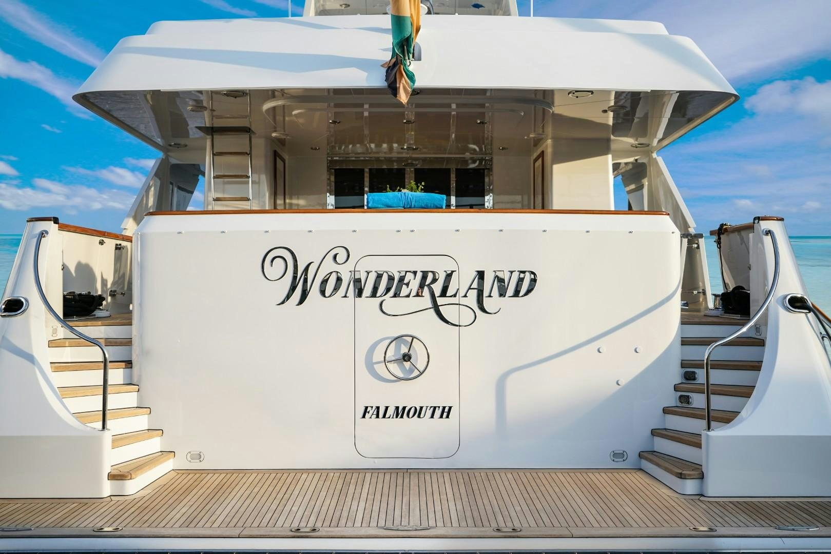 a white box with a white box on top of it aboard PROBABILTY Yacht for Sale