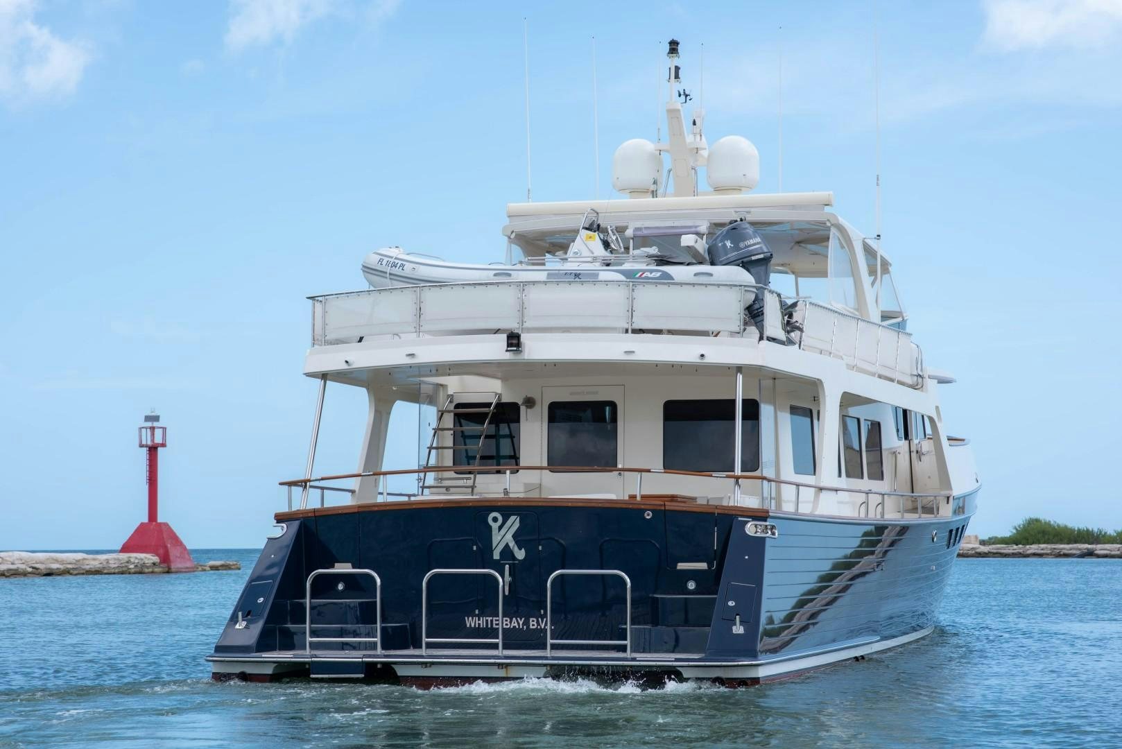 a boat on the water aboard VK Yacht for Sale