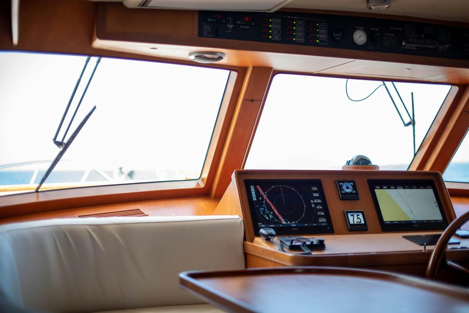a radio on a desk aboard VK Yacht for Sale