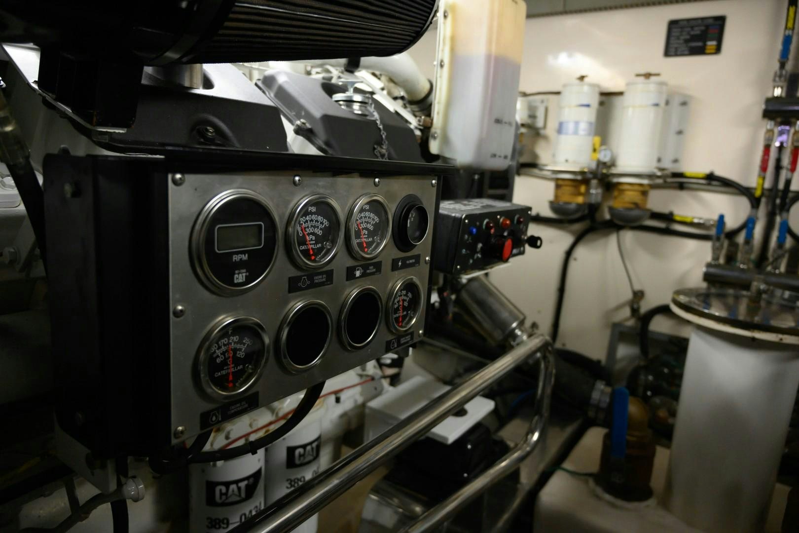 a machine with a large lens aboard VK Yacht for Sale