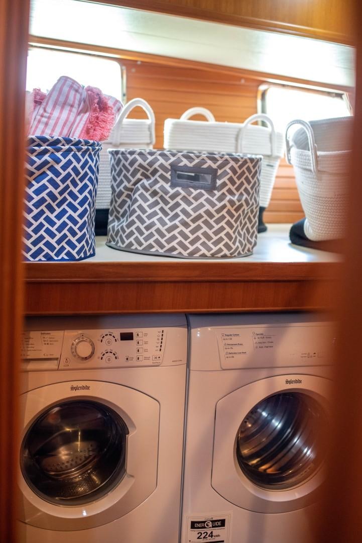 a basket on a shelf aboard VK Yacht for Sale