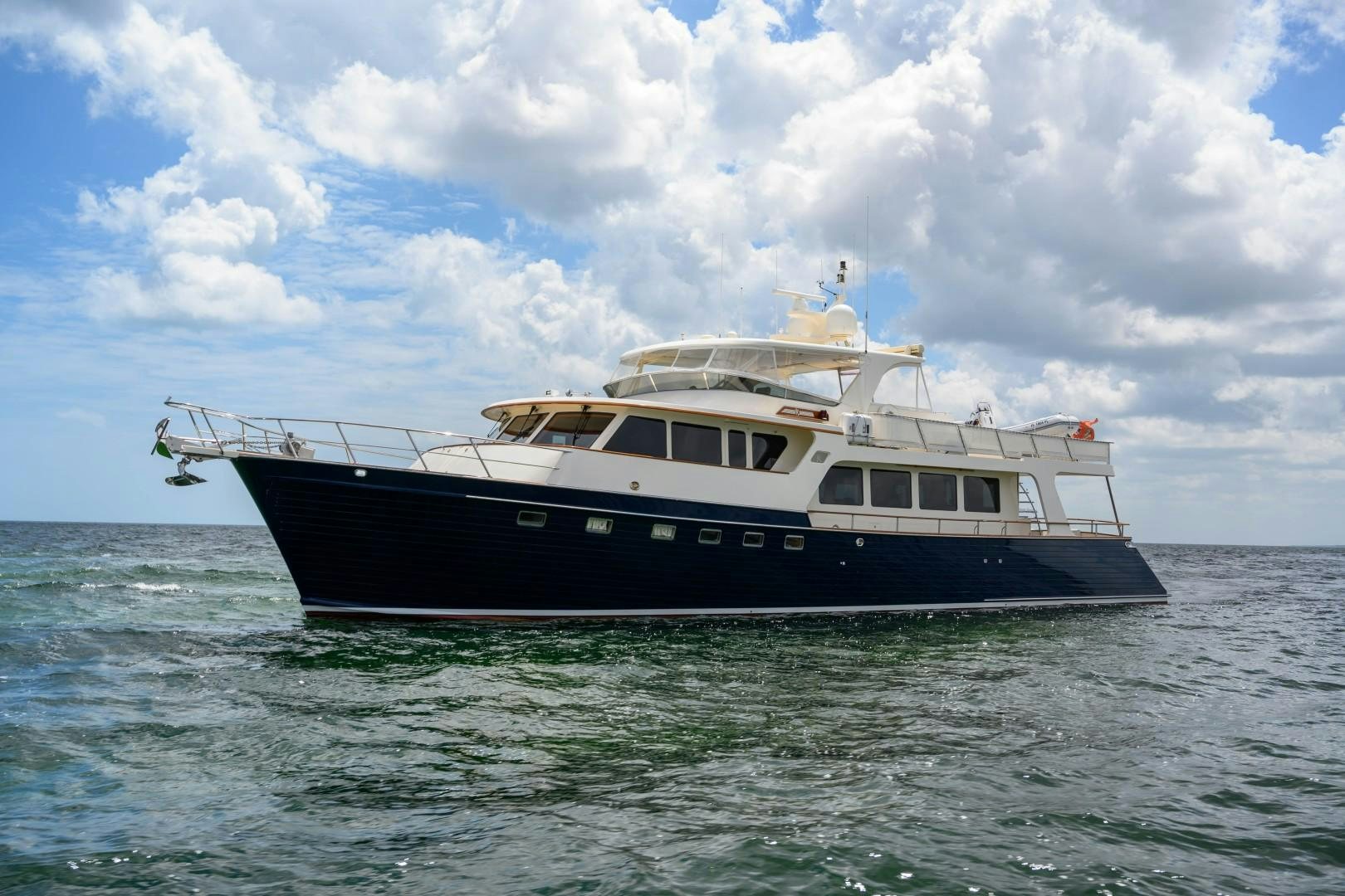 a boat in the water aboard VK Yacht for Sale