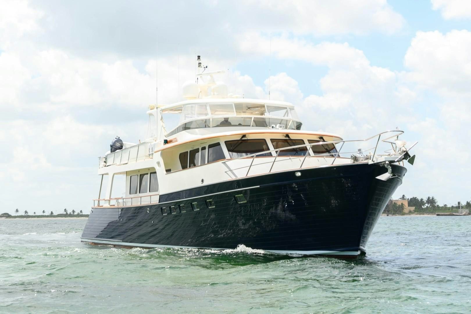 a boat in the water aboard VK Yacht for Sale