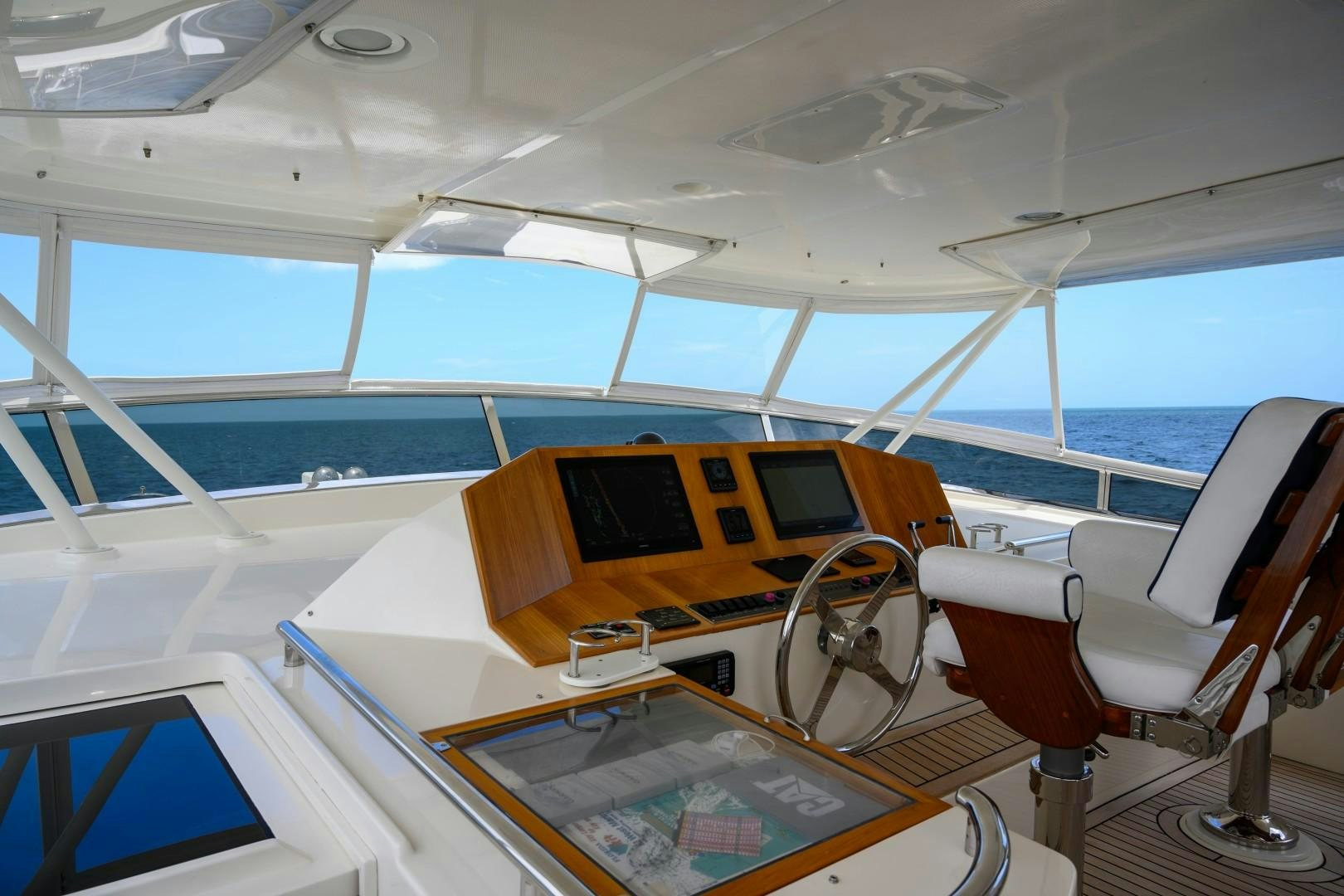 inside of a boat aboard VK Yacht for Sale
