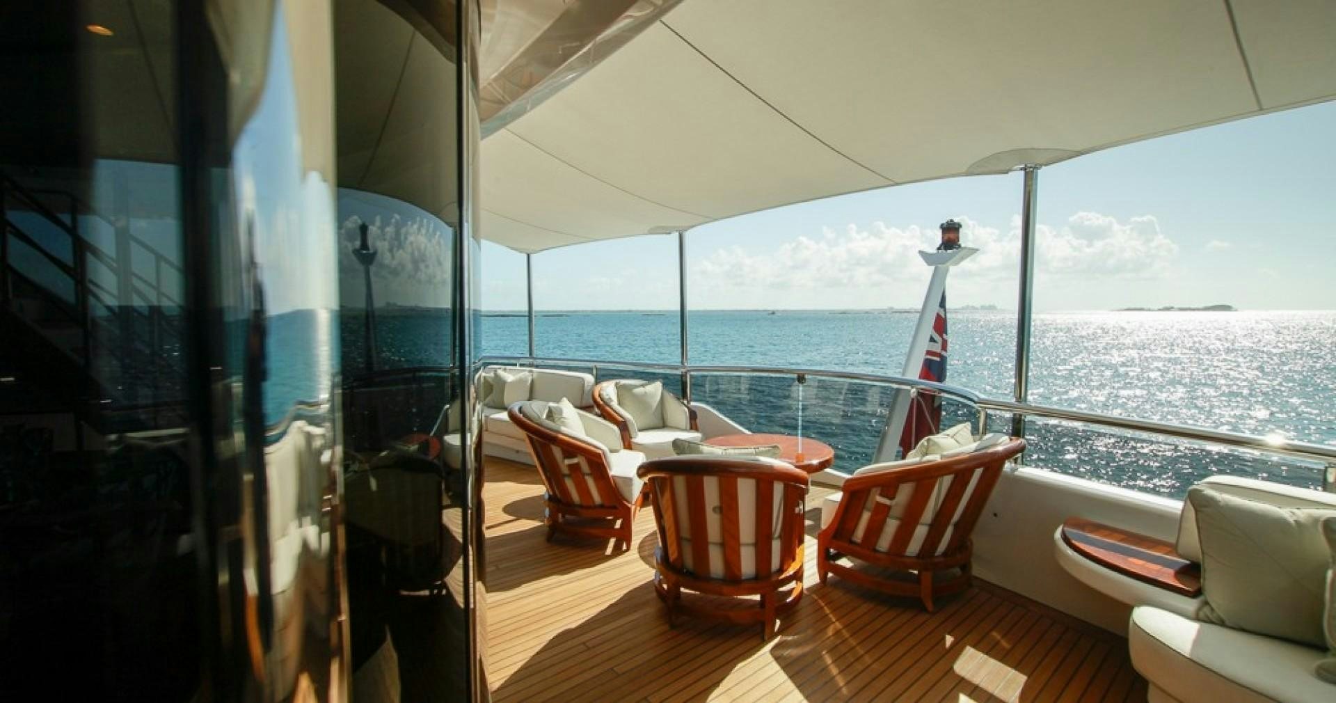 a boat on the water aboard BLUE MOON Yacht for Sale