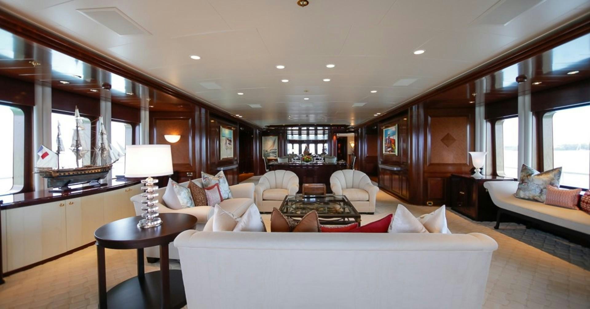 a large bedroom with a large bed aboard BLUE MOON Yacht for Sale