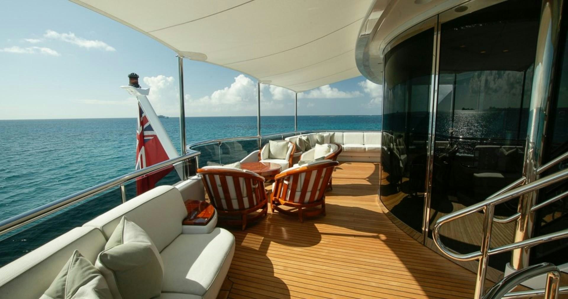 a boat on the water aboard BLUE MOON Yacht for Sale