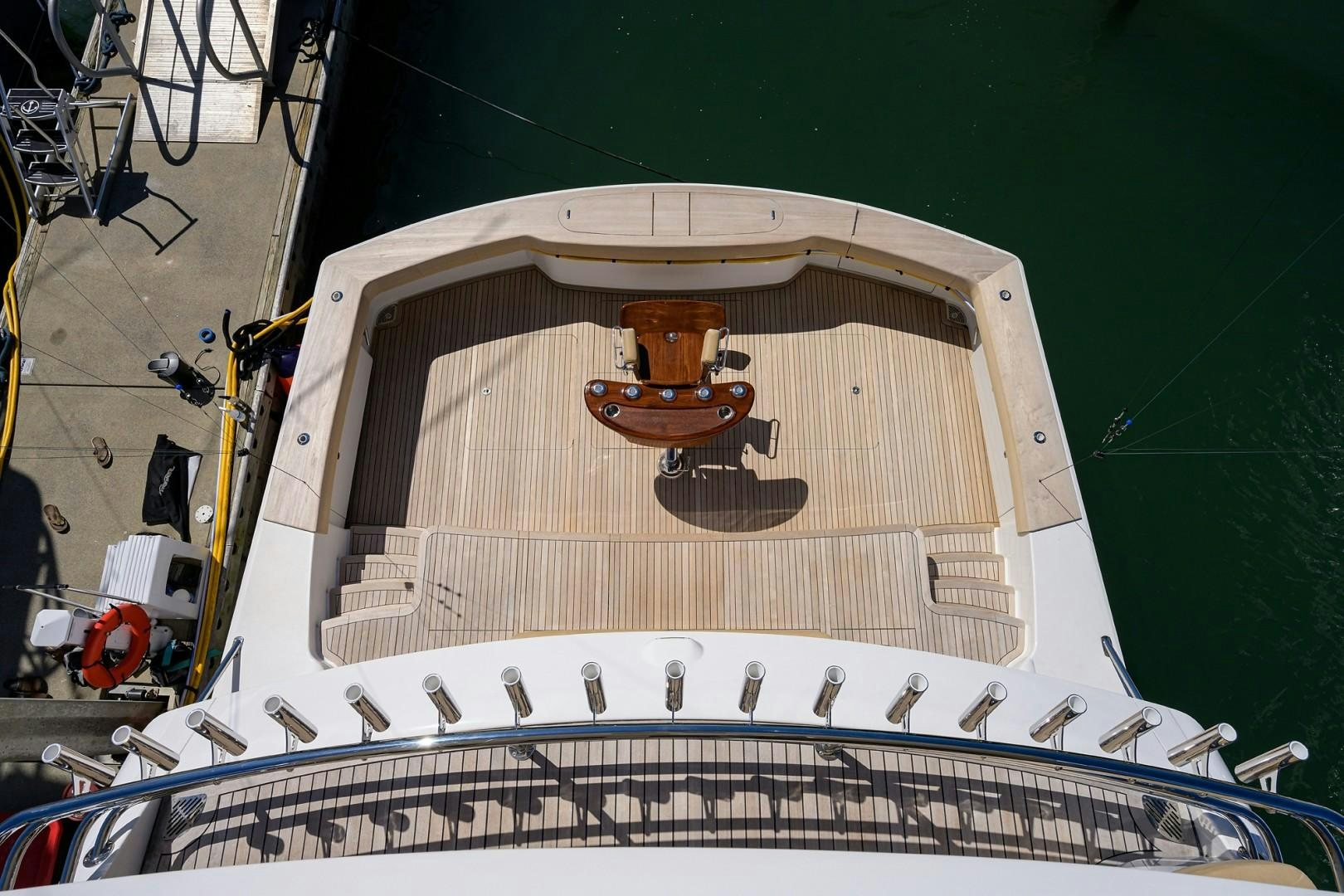 a large white object with a black center aboard NIKKI BELLA Yacht for Sale