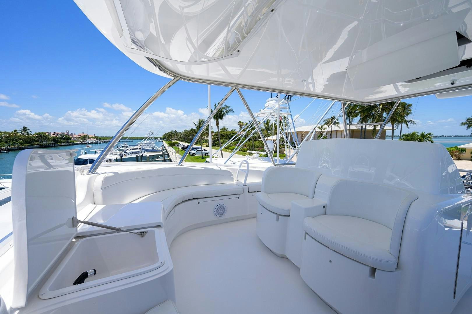 a row of white yachts aboard NIKKI BELLA Yacht for Sale