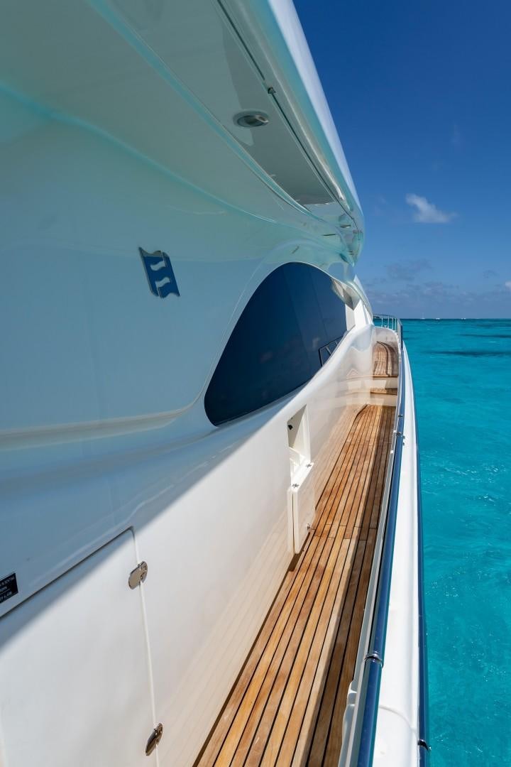 the side of a boat aboard FORTIS II Yacht for Sale