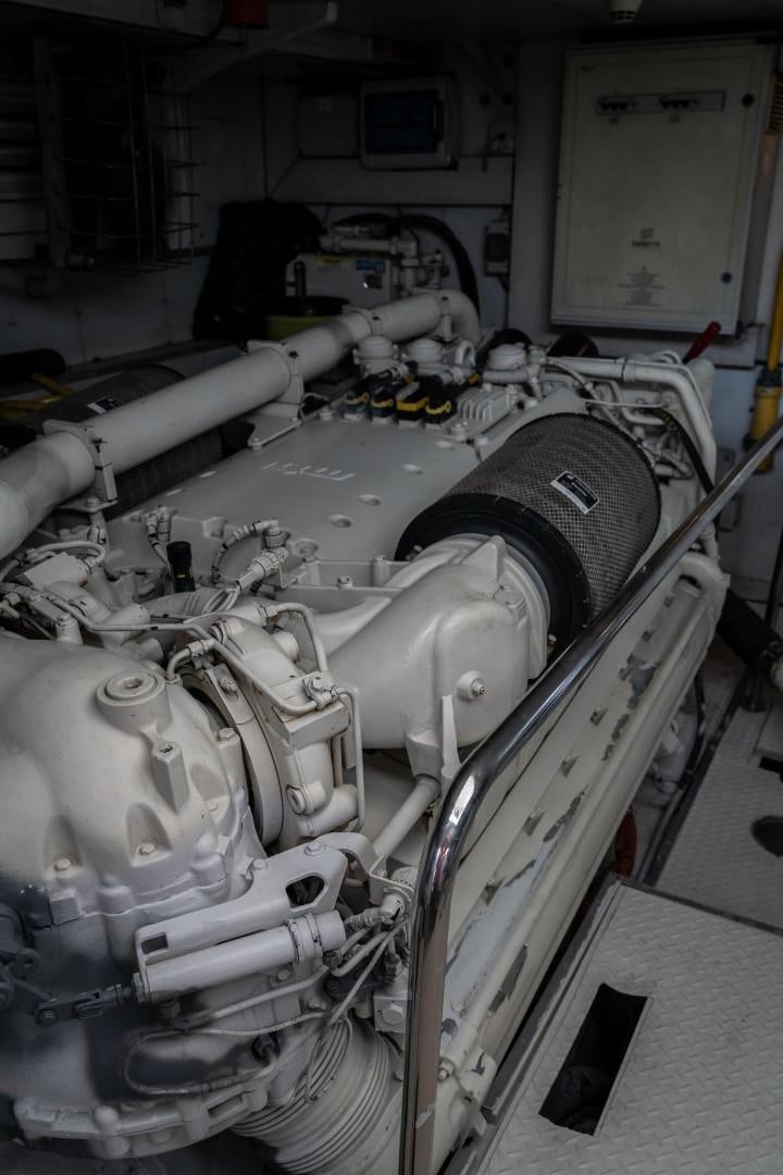 a machine with pipes aboard FORTIS II Yacht for Sale