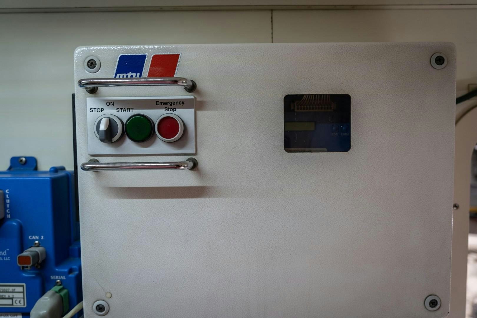 a white electrical device aboard FORTIS II Yacht for Sale