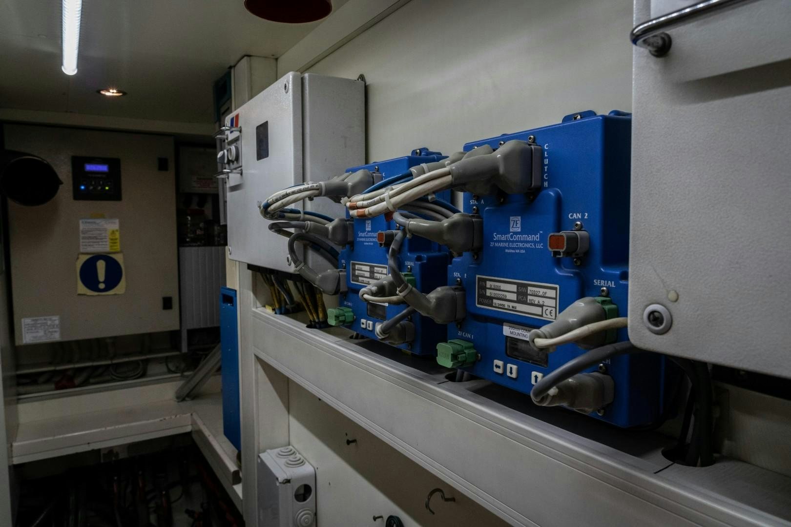 a machine with a blue light aboard FORTIS II Yacht for Sale