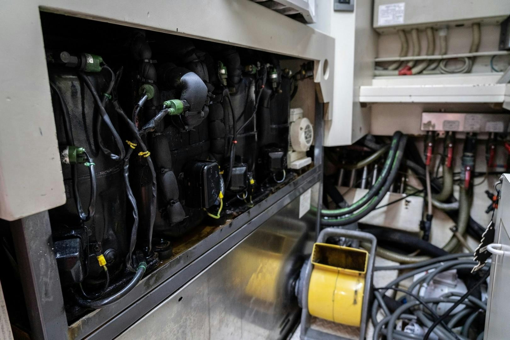 a machine with wires aboard FORTIS II Yacht for Sale