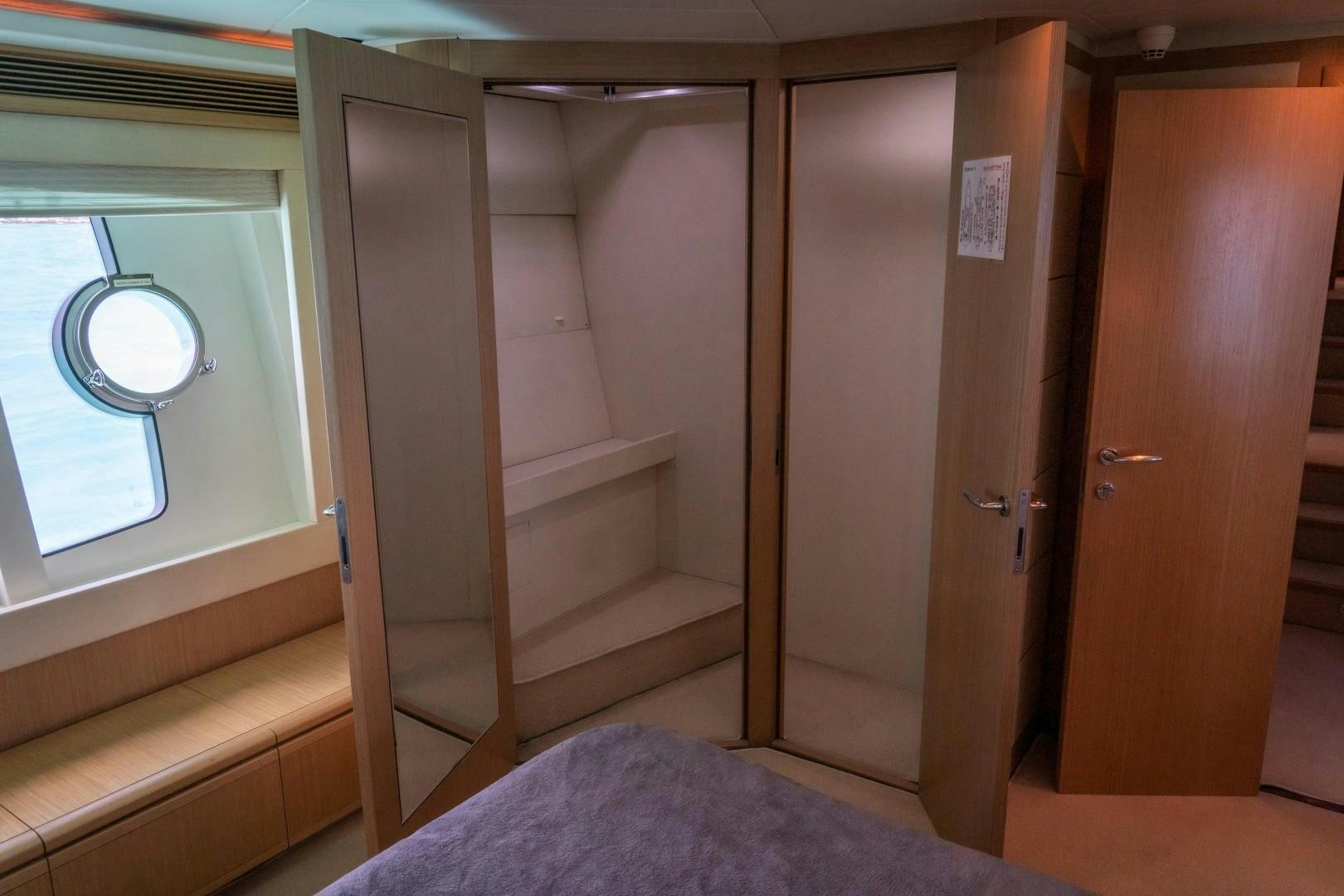 a bunk bed in a room aboard FORTIS II Yacht for Sale