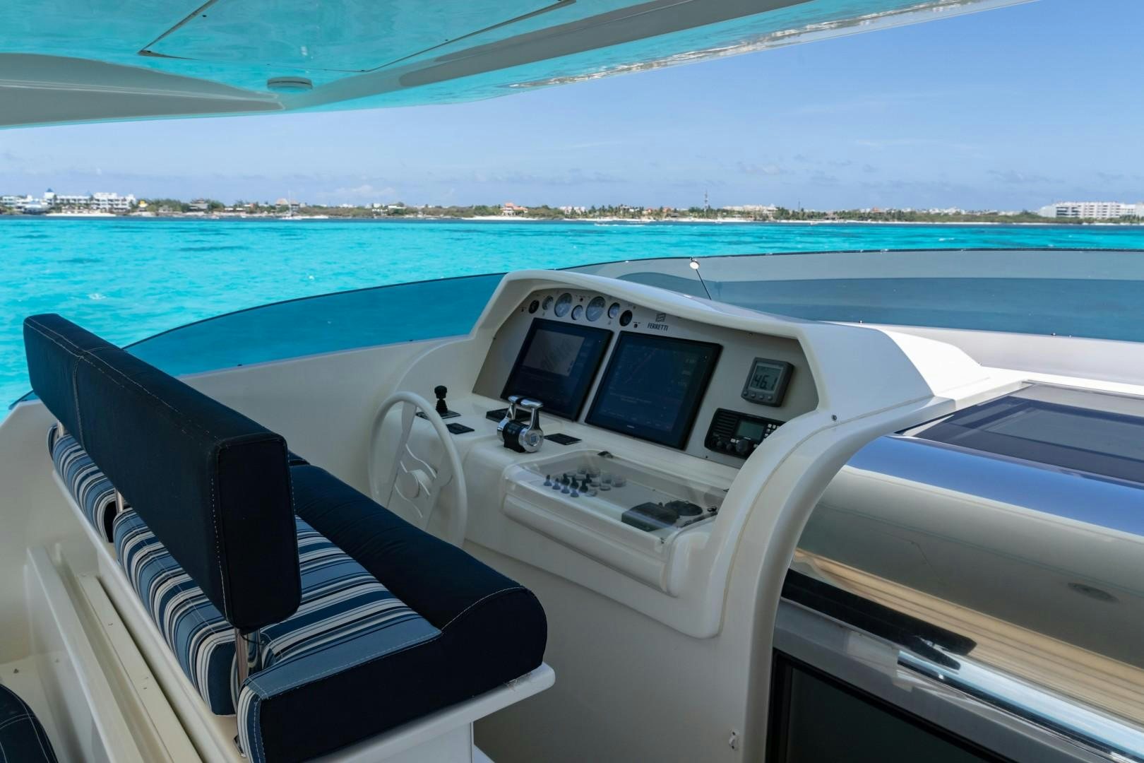 the inside of a boat aboard FORTIS II Yacht for Sale