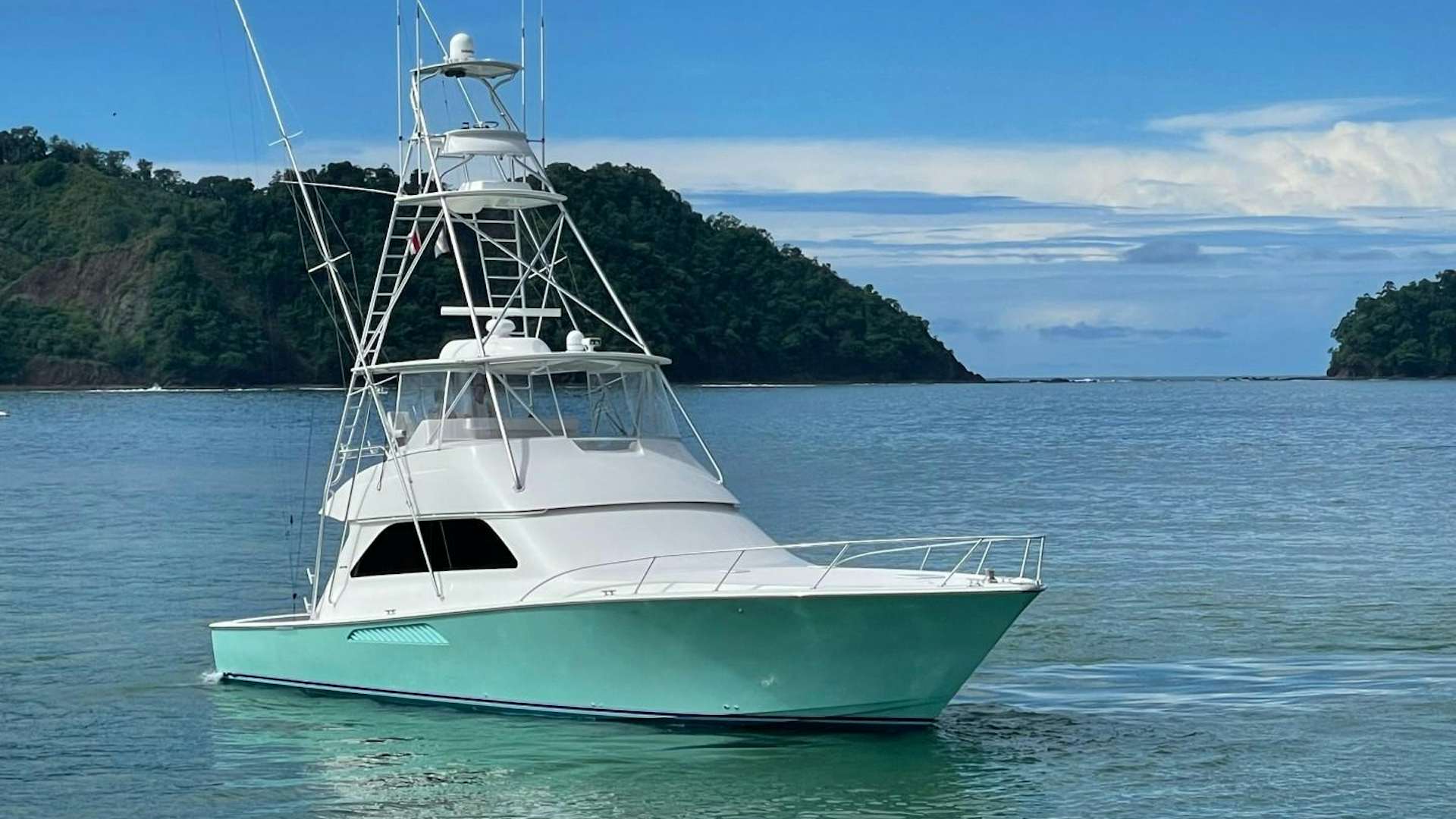 a boat in the water aboard BANDIT Yacht for Sale