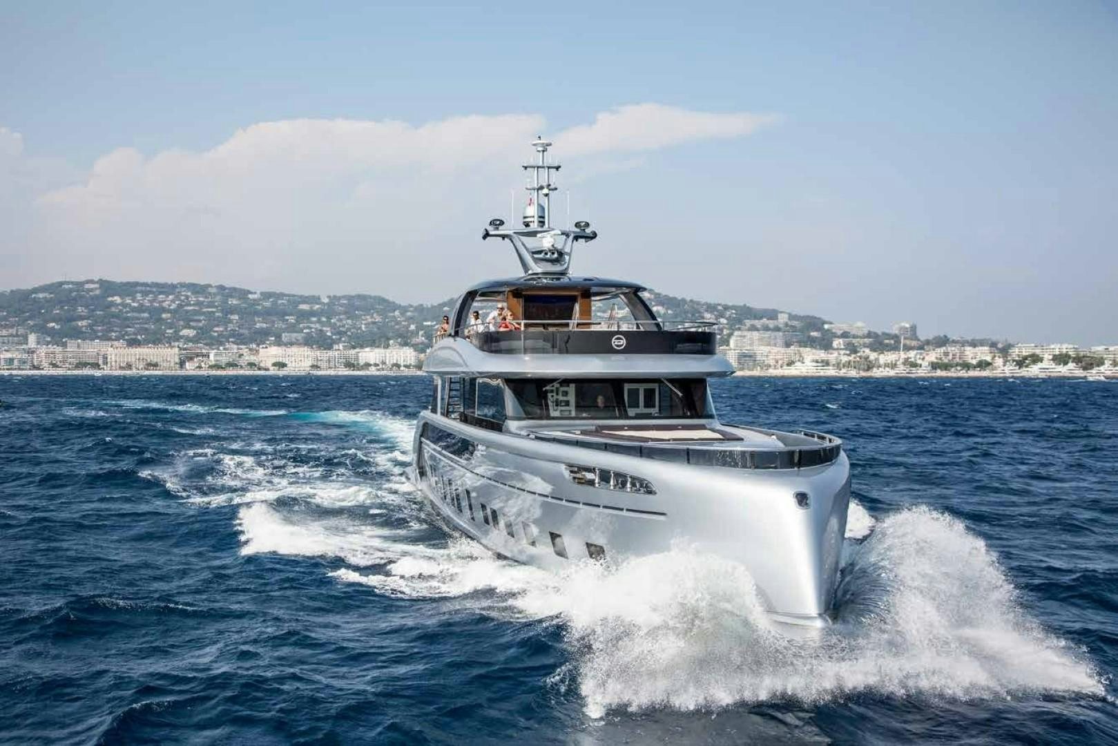 a boat on the water aboard GTT 115 Yacht for Sale