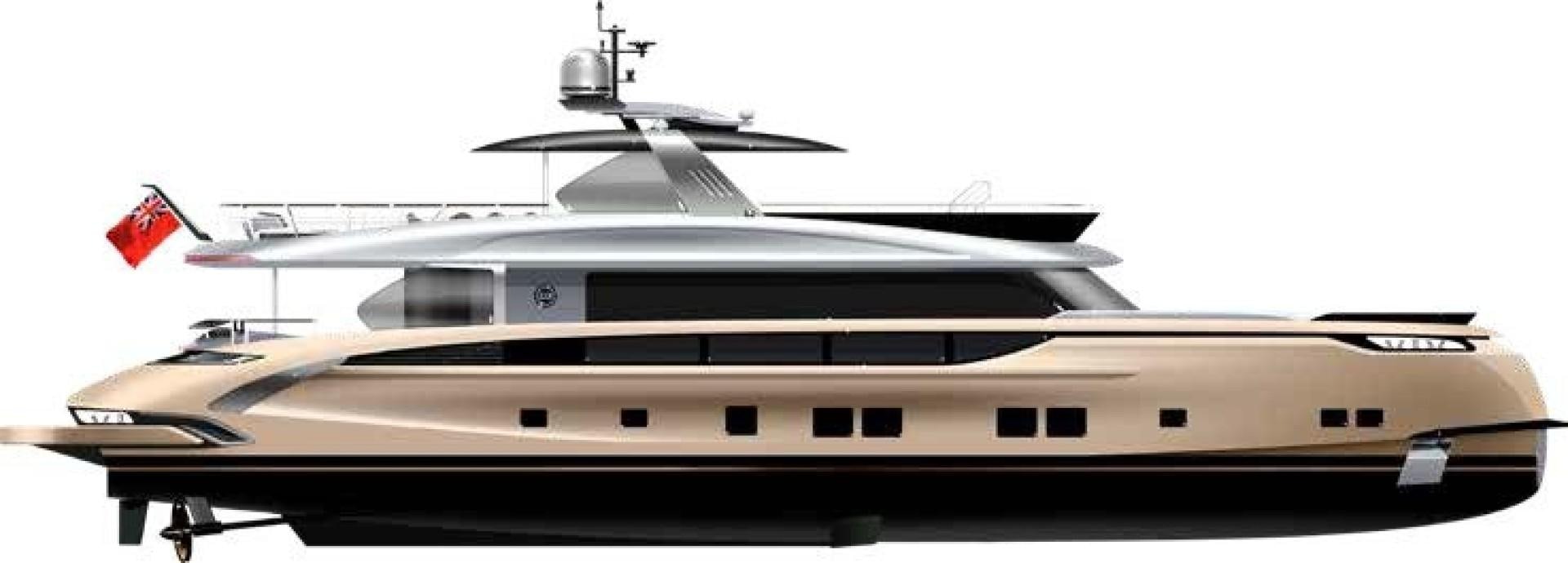 a large white boat aboard GTT 115 Yacht for Sale