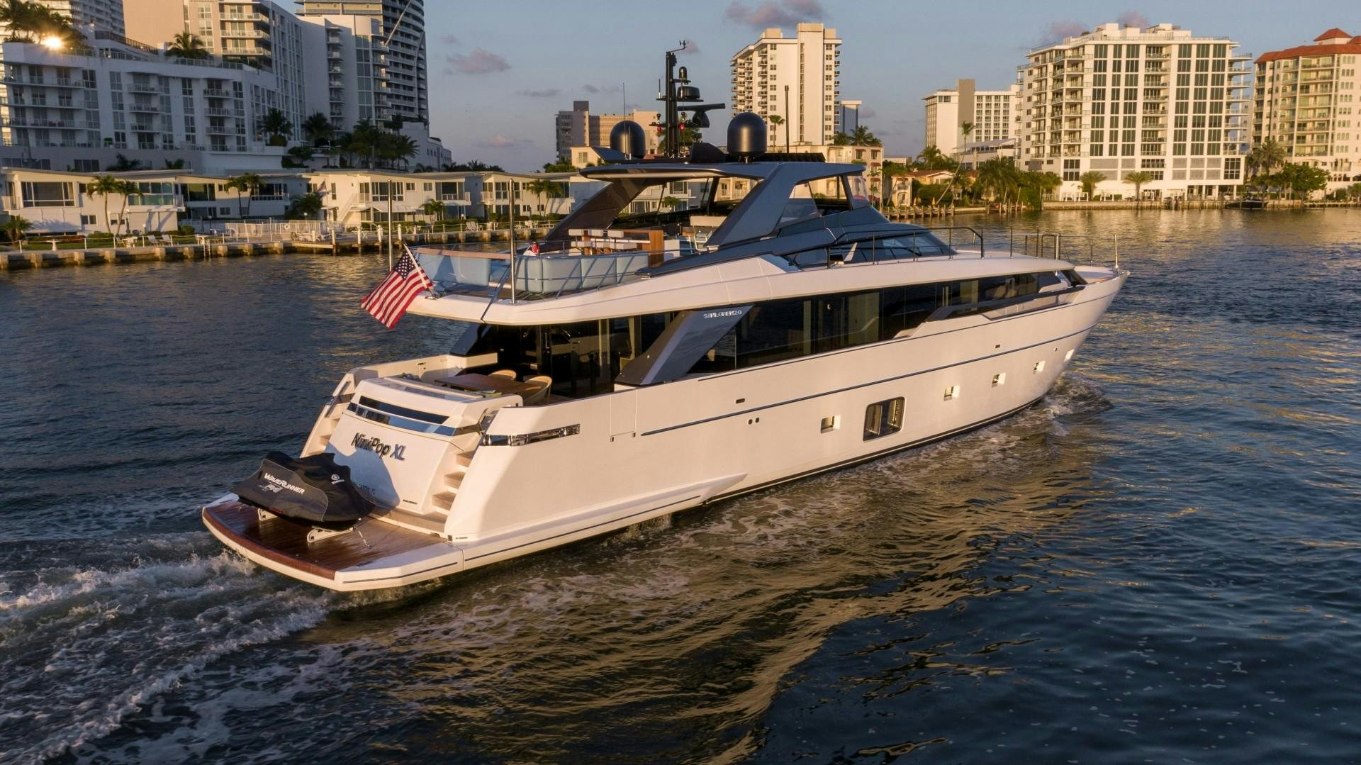 a boat on the water aboard NINIPOP XL Yacht for Sale