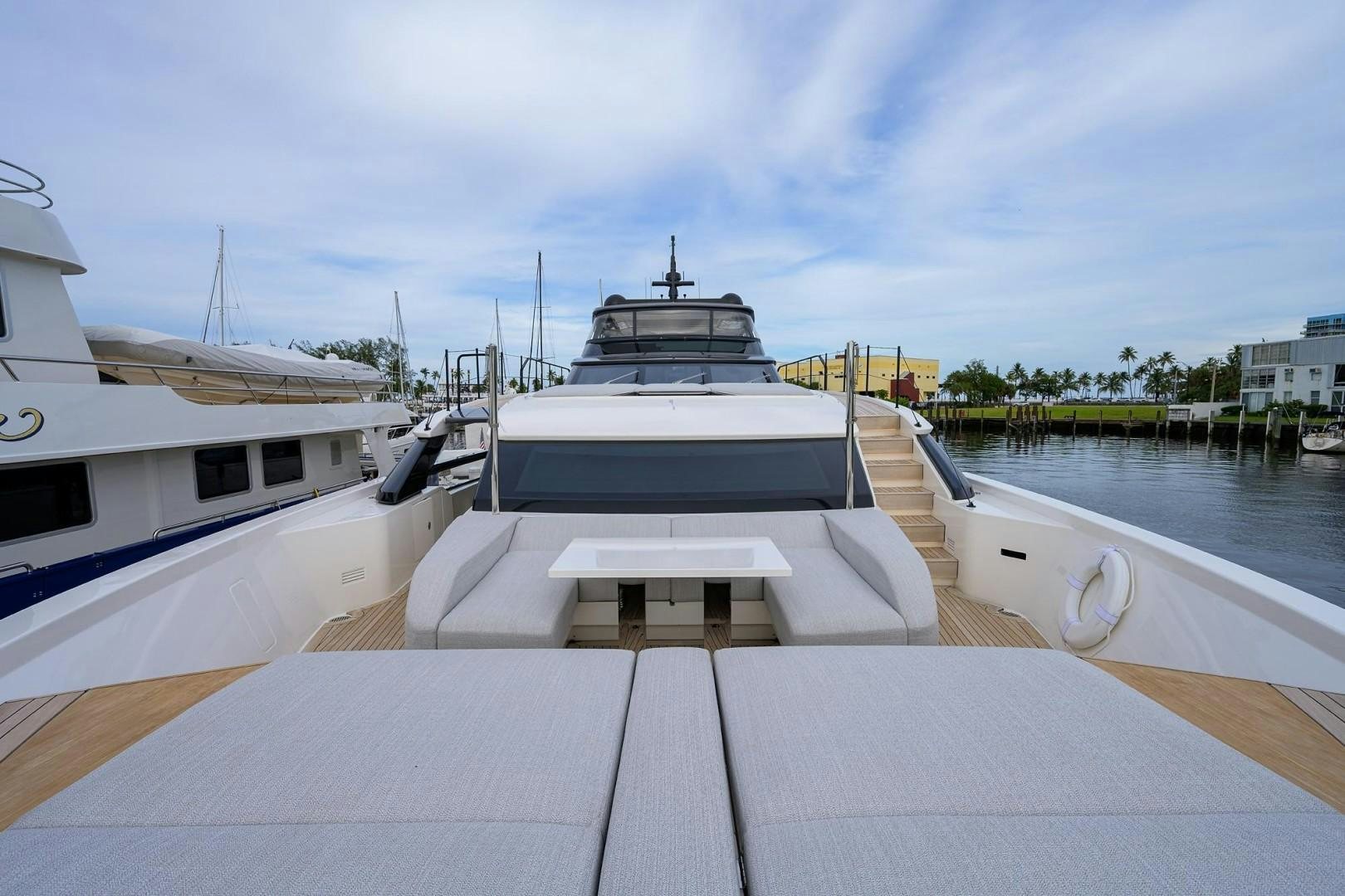 a boat on a dock aboard NINIPOP XL Yacht for Sale