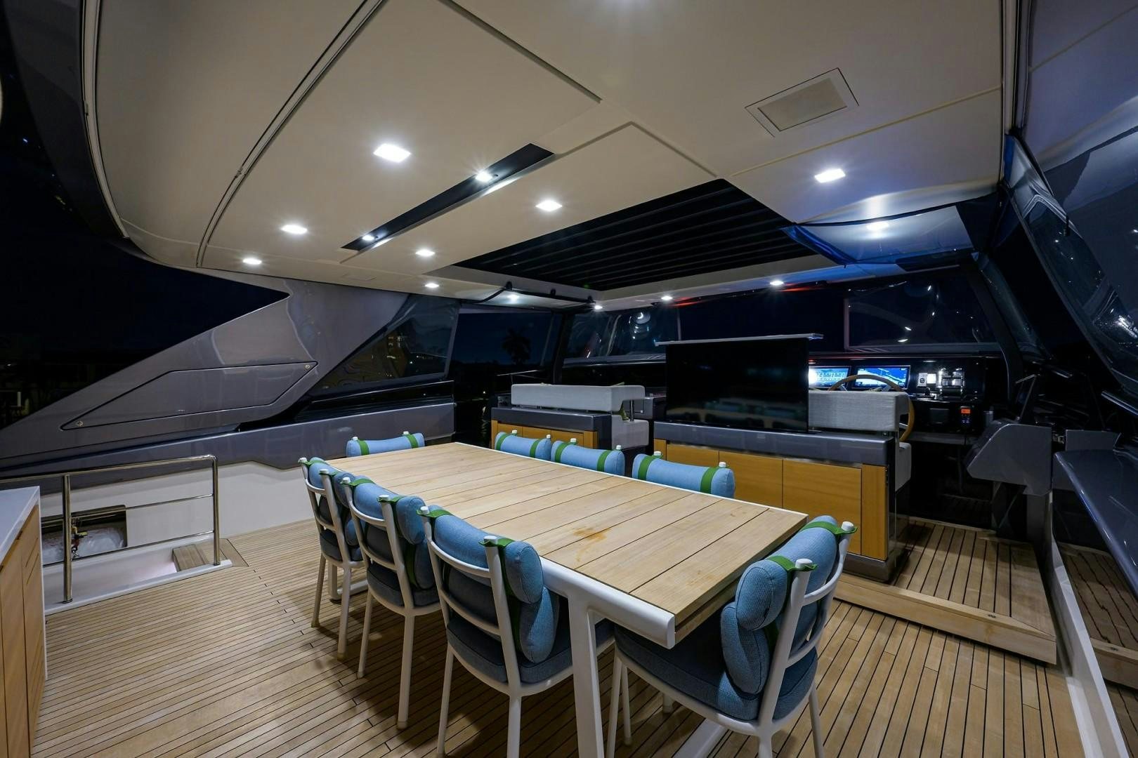 a pool table in a room aboard NINIPOP XL Yacht for Sale