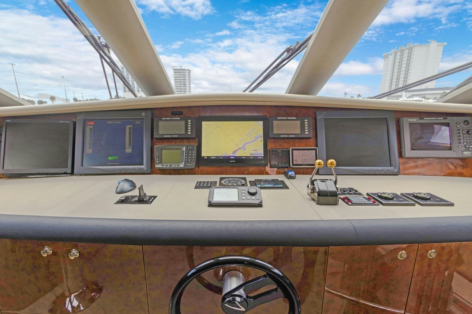 a view of a boat from the deck of a boat aboard BELLA GIORNATA Yacht for Sale