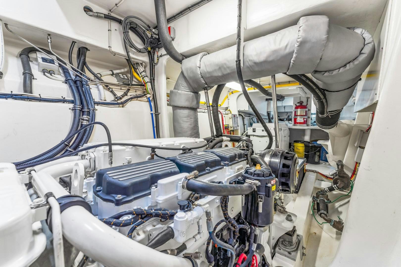 a close-up of a machine aboard No Name Yacht for Sale