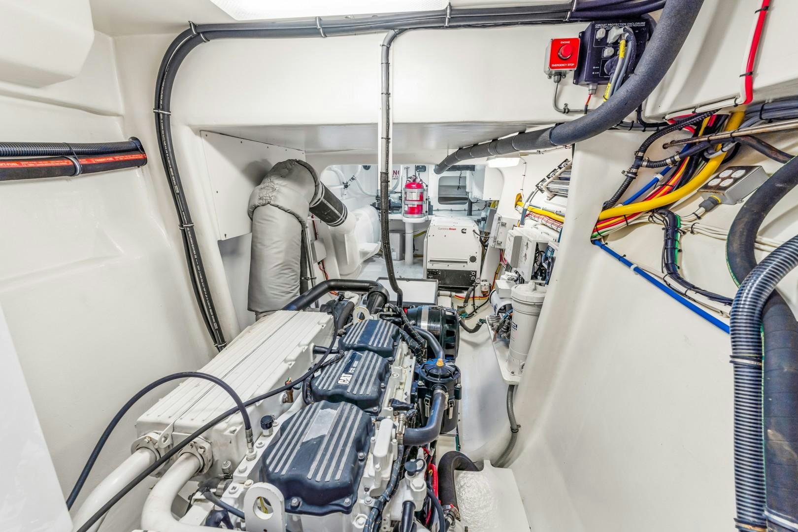a person working on a machine aboard No Name Yacht for Sale